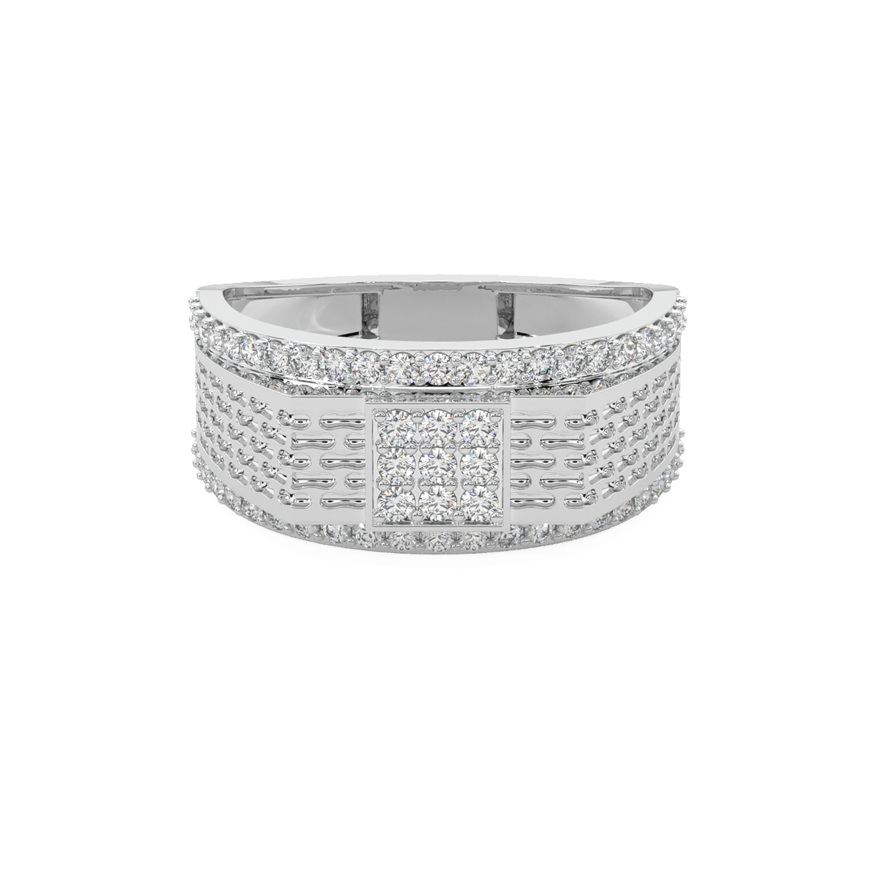 Neo Round Diamond Ring For Men